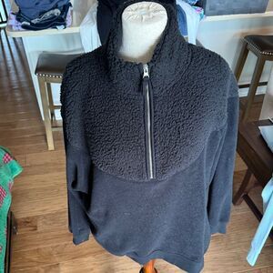 AERIE Half Zip Fleece Sweater Size Medium